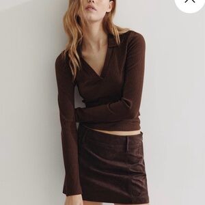 H&M fitted ribbed top